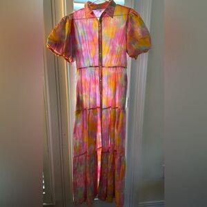 Colorful Button-Down Dress